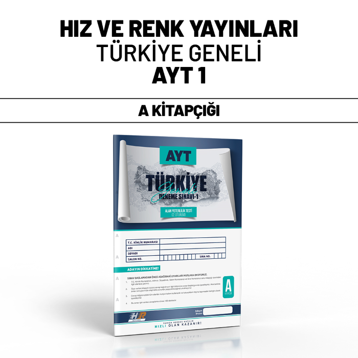 HIZ RENK YKS AYT TÜRKİYE GENELİ SNV 1-A - 25-26